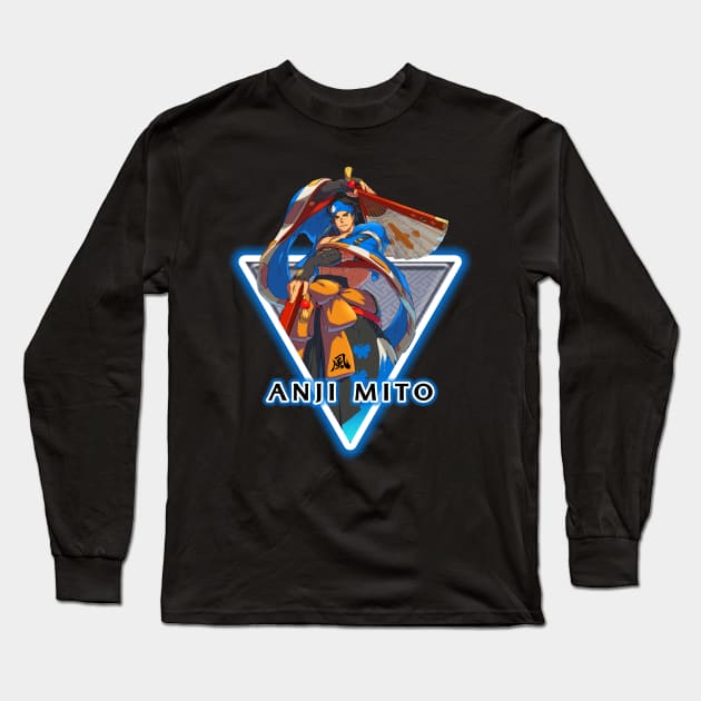 ANJI MITO Long Sleeve T-Shirt by hackercyberattackactivity